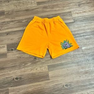 Orange Graphic Shorts